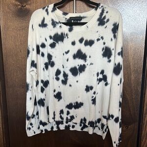 Black/blue and White Tie-Dye Sweater by Sanctuary